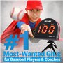 NetPlayz Nis022132032 Radar de Vitesse Smart Pro Baseball Mixte Adolescent, Noir