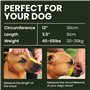 BRONZEDOG Pitbull Muselière en métal pour Chien avec Sangles réglables en Cuir pour Grands Chiens (Noir)