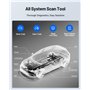 TOPDON Valise Diagnostic Auto AD800BT 2, Diagnostic Voiture pour système Complet avec 28 Réinitialisations de Huile/Frein/Papill