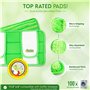 Turbo - Lot de 2 tampons réutilisables compatibles avec les serpillères Swiffer Sweeper - Recharges en microfibre lavables pour 