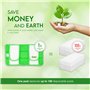 Turbo - Lot de 2 tampons réutilisables compatibles avec les serpillères Swiffer Sweeper - Recharges en microfibre lavables pour 