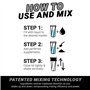 HELIMIX 2.0 Vortex Protein Shaker, 800 ml (28 oz) - Gourde Portable et Étanche pour Boissons Protéinées & Smoothies, Sans Bille,