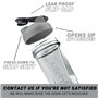 HELIMIX 2.0 Vortex Protein Shaker, 800 ml (28 oz) - Gourde Portable et Étanche pour Boissons Protéinées & Smoothies, Sans Bille,