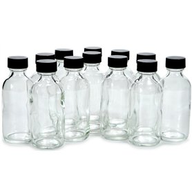 Vivaplex Lot de 12 bouteilles en verre avec couvercles Transparent 56