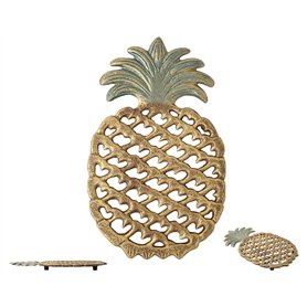 Comfify Dessous de Plat en Fonte en Forme d'ananas - Dessous de Verre décoratif en Fonte pour Cuisine ou Table à Manger - Design
