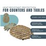Comfify Dessous de Plat en Fonte en Forme d'ananas - Dessous de Verre décoratif en Fonte pour Cuisine ou Table à Manger - Design