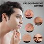 Gommage Visage pour Hommes, Gommage Exfoliant au Charbon de Bambou et à L'acide Salicylique, Nettoyage en Profondeur des Points 