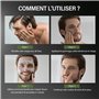 Gommage Visage pour Hommes, Gommage Exfoliant au Charbon de Bambou et à L'acide Salicylique, Nettoyage en Profondeur des Points 
