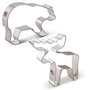 Ann Clark Cookie Cutters Ensemble de 2 emporte-pièces faune sauvage avec livret de recettes, ours grizzly et élan