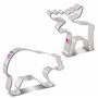 Ann Clark Cookie Cutters Ensemble de 2 emporte-pièces faune sauvage avec livret de recettes, ours grizzly et élan