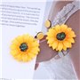 Inilbran Boucles D'oreilles Tournesol Boho Boucles D'oreilles Marguerite En Acrylique Boucles D'oreilles Fleur Vintage En Résine