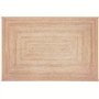 RAJRANG Grand Tapis rectangulaire en Jute - 244 x 153 cm Fibres Naturelles tressées Tapis Bio réversible pour la Maison décorati