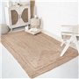RAJRANG Grand Tapis rectangulaire en Jute - 244 x 153 cm Fibres Naturelles tressées Tapis Bio réversible pour la Maison décorati