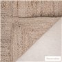 RAJRANG Grand Tapis rectangulaire en Jute - 244 x 153 cm Fibres Naturelles tressées Tapis Bio réversible pour la Maison décorati