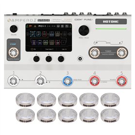 HOTONE Guitare Basse Multi-effets Processeur avec écran tactile Guitares Basses Modélisation IR Boxes Simulation avec FX Loop MI