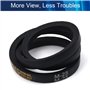 Othmro Courroie trapézoïdale industrielle en caoutchouc de type M-25 - Couleur noire - 1 pièce pour perceuse - Facile à usiner