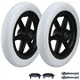 NLAVW 2PCS Ensemble de Roues arrière pour Fauteuil Roulant 12 Pouces