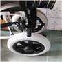 NLAVW 2PCS Ensemble de Roues arrière pour Fauteuil Roulant 12 Pouces, 12 1/2 x 2 1/4, 2PC Roues de Rechange, pneus Pleins Gris, 