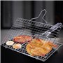 Panier à Griller Portable en Acier Inoxydable