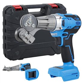 JTNero Grignoteuse électrique en Métal 18/21 V Coupe-Tôle À Double Tête Tranchante Précision Plaque De Coupe Poinçon Cisailles P