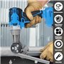 JTNero Grignoteuse électrique en Métal 18/21 V Coupe-Tôle À Double Tête Tranchante Précision Plaque De Coupe Poinçon Cisailles P