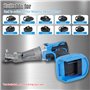 JTNero Grignoteuse électrique en Métal 18/21 V Coupe-Tôle À Double Tête Tranchante Précision Plaque De Coupe Poinçon Cisailles P