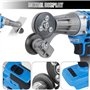 JTNero Grignoteuse électrique en Métal 18/21 V Coupe-Tôle À Double Tête Tranchante Précision Plaque De Coupe Poinçon Cisailles P