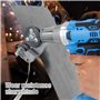 JTNero Grignoteuse électrique en Métal 18/21 V Coupe-Tôle À Double Tête Tranchante Précision Plaque De Coupe Poinçon Cisailles P