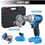 JTNero Grignoteuse électrique en Métal 18/21 V Coupe-Tôle À Double Tête Tranchante Précision Plaque De Coupe Poinçon Cisailles P