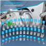 HASKYY 35 Pièces Jeu Coffret Douille Torx Jeu d'Écrous E4-E20 Jeu Douille Torx T10-T70 Inserts de Clé à Douille