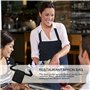 Beewanta Tablier De Serveur De Restaurant Pour Serveur, Serveuse, Ceinture Utilitaire, Sac Banane, Organiseur De Poche Pour Livr