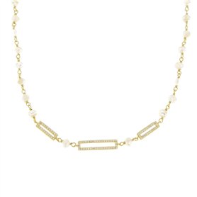 Collier Femme New Bling 9NB-PRL11A Doré