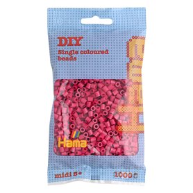 Hama - 207-29 - Loisirs Créatifs - Perles et Bijoux - Sachet 1000 Perles Lie-De-Vin
