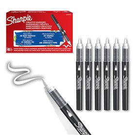 Sharpie Marqueurs Créatifs feutres acrylique | Pointe pinceau | Feutres de coloriage adulte à base d’eau idéal pour coloriage my
