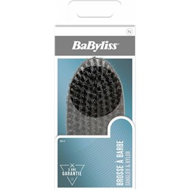 BaByliss - Brosse à barbe en poils de sanglier et en nylon - Brosse compact et ergonomique - Idéal pour le soin des barbes - Gar