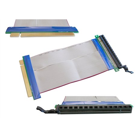 KALEA-INFORMATIQUE Nappe d'extension Type Riser pour Port PCI Express x16 vers Port PCIe x16 Longueur 195mm