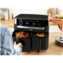 Tefal Dual Friteuse sans huile, Capacité 8.3 L, 2 tiroirs de 5.2 L et 3.1 L, 7 programmes automatiques, Ecran digital, air fryer