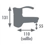 Mitigeur de lavabo - EDOUARD ROUSSEAU - Nelson - Aérateur réducteur de débit - Design sobre - Cartouche céramique Ø 40 mm - Chro