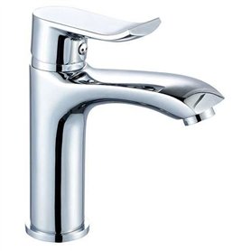 Mitigeur de lavabo - EDOUARD ROUSSEAU - Rangoon - Aérateur réducteur de débit - Cartouche céramique Ø 35 mm - Chromé