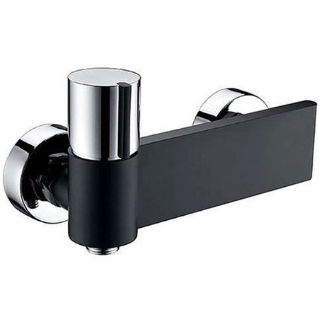 Mitigeur douche - EDOUARD ROUSSEAU - BLACK STEEL - Noir / Chromé