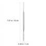 Scicalife Ciment Spatule en Acier Inoxydable Plat À Double Extrémité De Mélange Spatules Lab Wax Modélisation Grattoir Instrumen