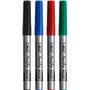 BIC Marking Fine ECOlutions Marqueurs Permanents à Pointe Conique Fine - Couleurs Assorties, Blister de 4