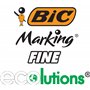 BIC Marking Fine ECOlutions Marqueurs Permanents à Pointe Conique Fine - Couleurs Assorties, Blister de 4