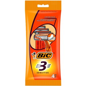 BIC 3 sensibles – Rasoir pour homme – 4 paquets de 4