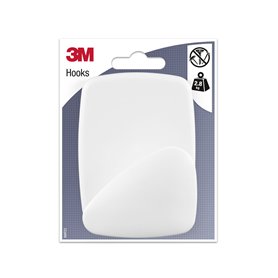 3M Patère Adhésive Blanche - 1 Crochet