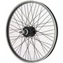 Bike Original - Roue Arrière BMX 20" - Jante Alu Simple Paroi 48 Trous - Moyeu Acier à Écrous - Freinage sur Jante - Compatible