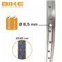 Bike Original - Roue Arrière BMX 20" - Jante Alu Simple Paroi 48 Trous - Moyeu Acier à Écrous - Freinage sur Jante - Compatible 