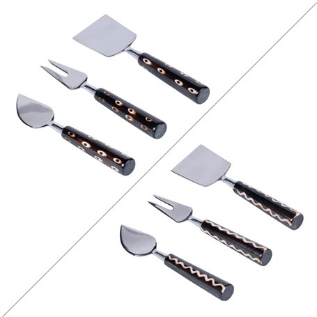 Table Passion - Service de 3 couteaux à fromage Zanzibar (1 modèle aléatoire)