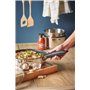 Sitram, batterie cuisine inox, 15 pcs, 2 casseroles 2 couvercles, 3 feutrines, 2 spatules, 1 cuillère en nylon, 2 poignées amovi