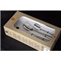 TB Collection® - Ménagère 24 pièces Design Perle - Set de Couverts de Table en Acier Inoxydable Forgé pour 6 Personnes - Finitio